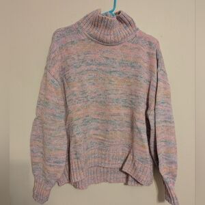 Gap CashSoft Mockneck Puff Cuff Sweater